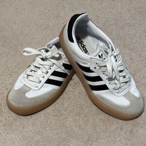 Adidas Samba with thick Gum sole in Tan